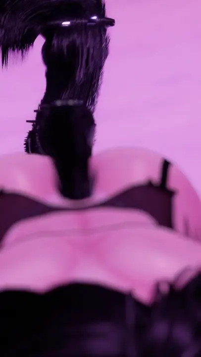 VRChat catgirl goes down on you