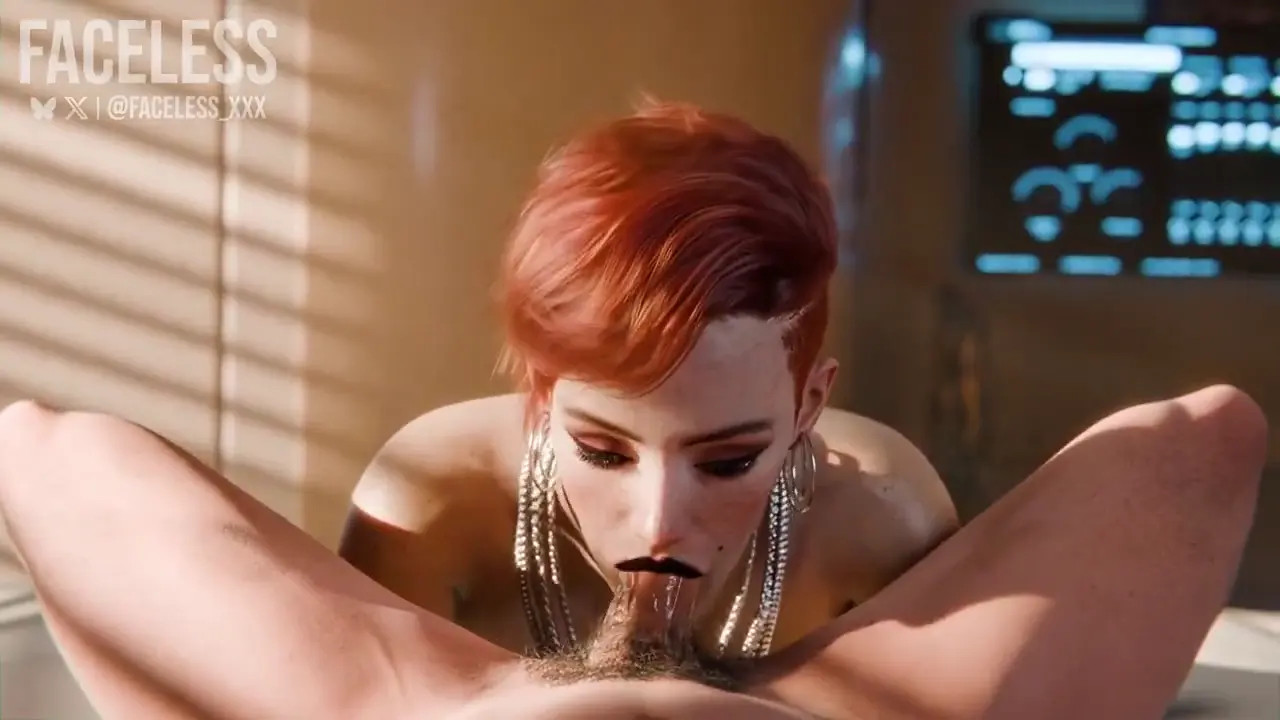 Aurore blowjob and cum in mouth