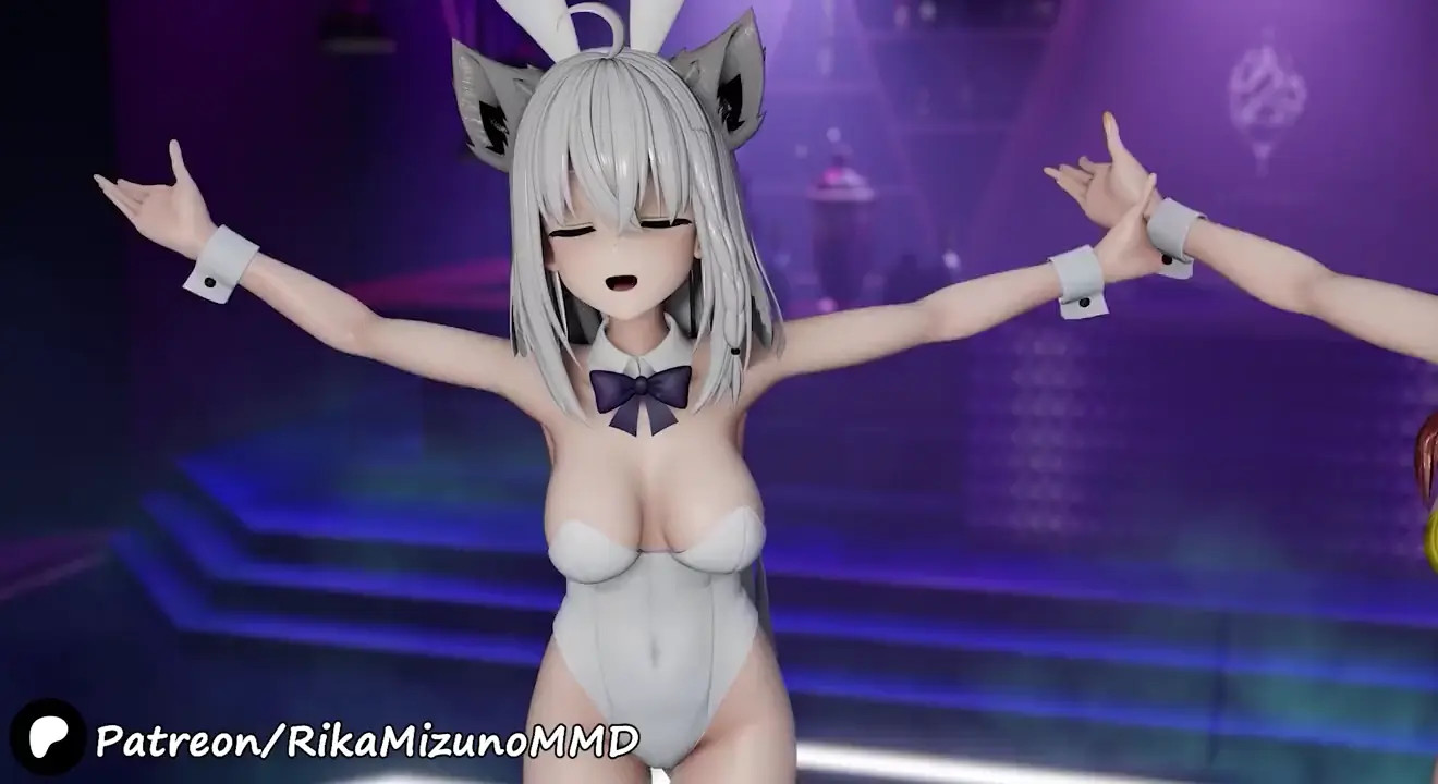 Rabbit Hole - Shirakami Fubuki And Inugami Korone  | Virtual YouTuber MMD R-18