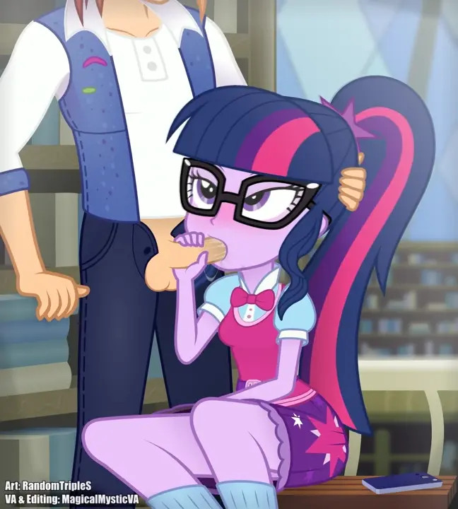 Twilight Sparkle Gives a Blowjob in the Library~! (Sound)