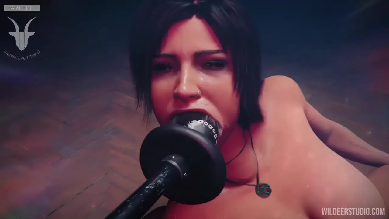 [Fart warning] Lara Croft - fuck machine ATWT