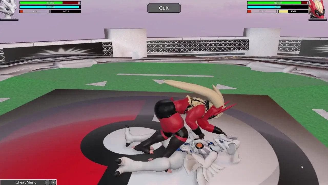 Reshiram vs Blaziken (M)! Heroine Rumble 2 Pokemon Futa X Futa