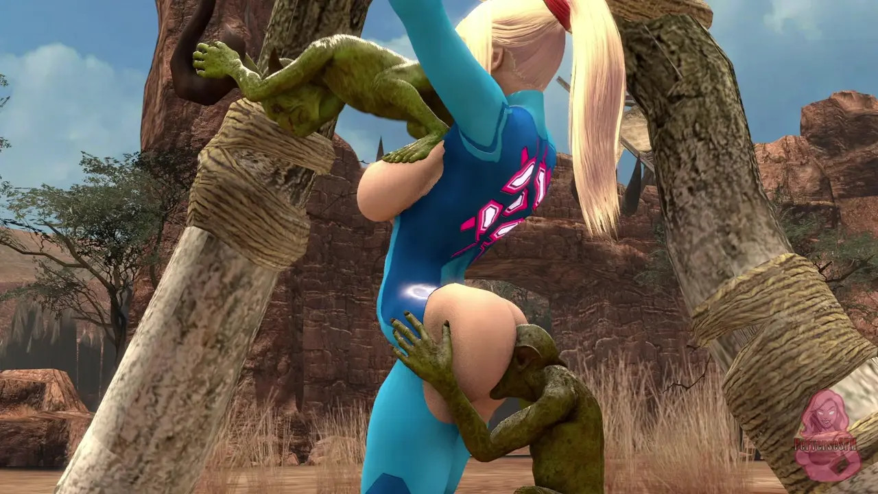 Samus Aran Captured by Goblins (Commission)