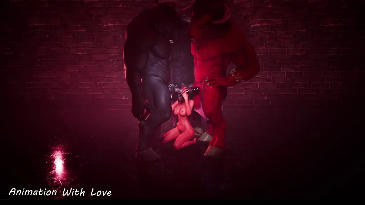 Demonic Minotaur Threesome