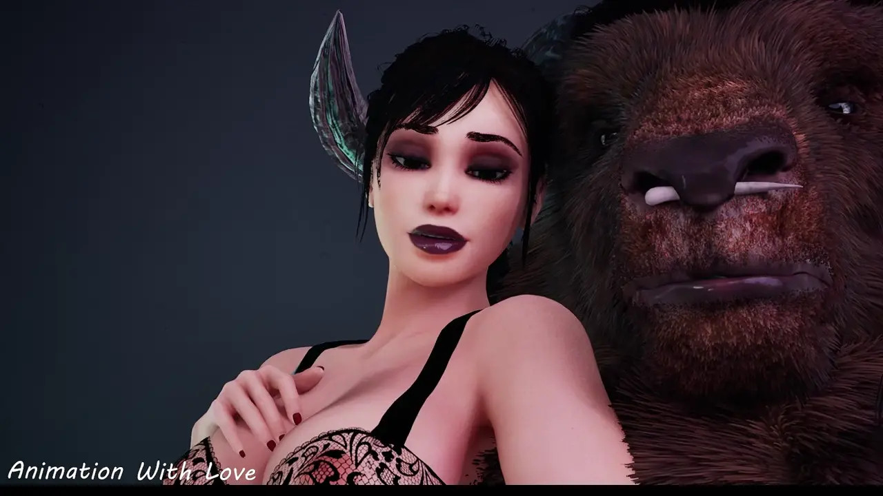 Three Girls Pleasure the Minotaur