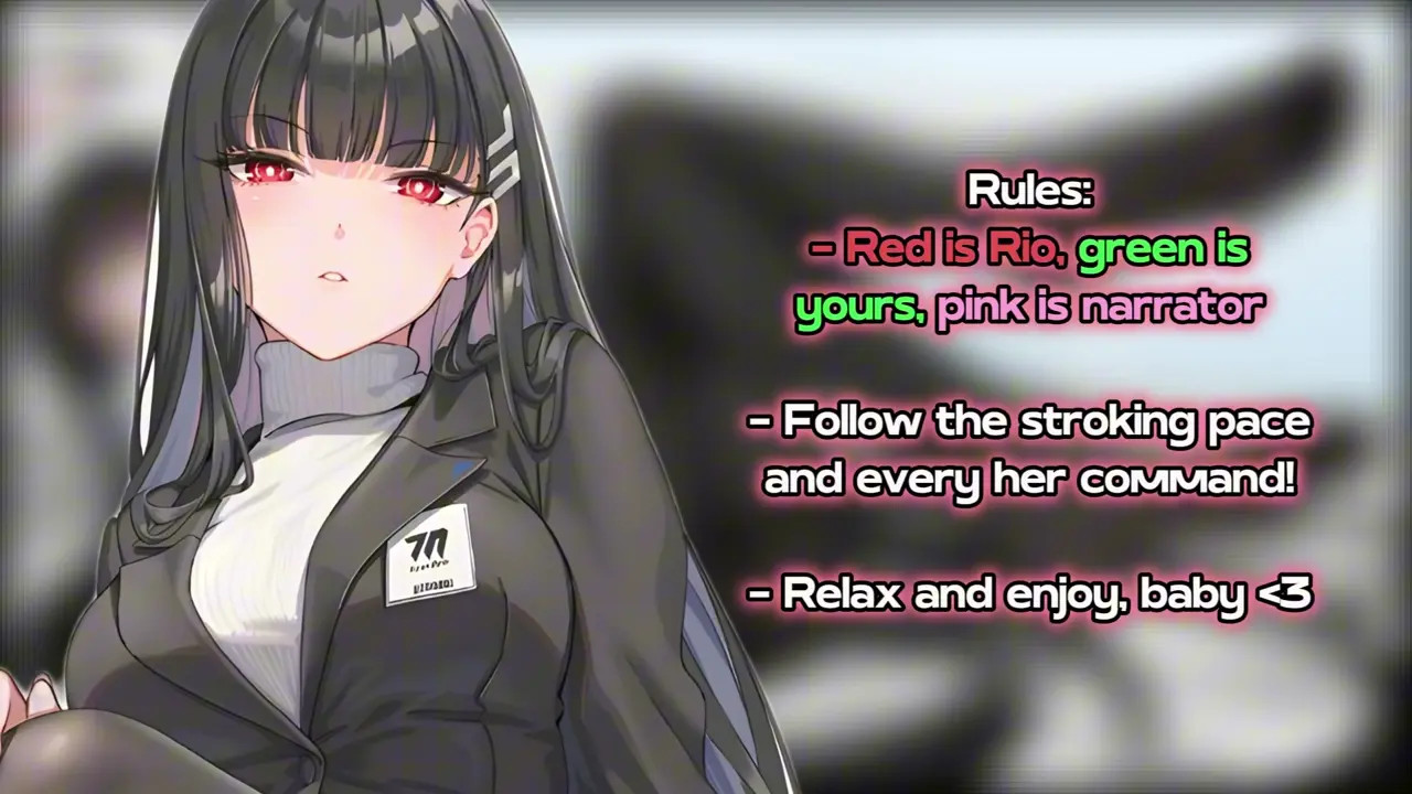 Rio from Blue Archive tests her new innovation on you (Feet/Pantyhose)