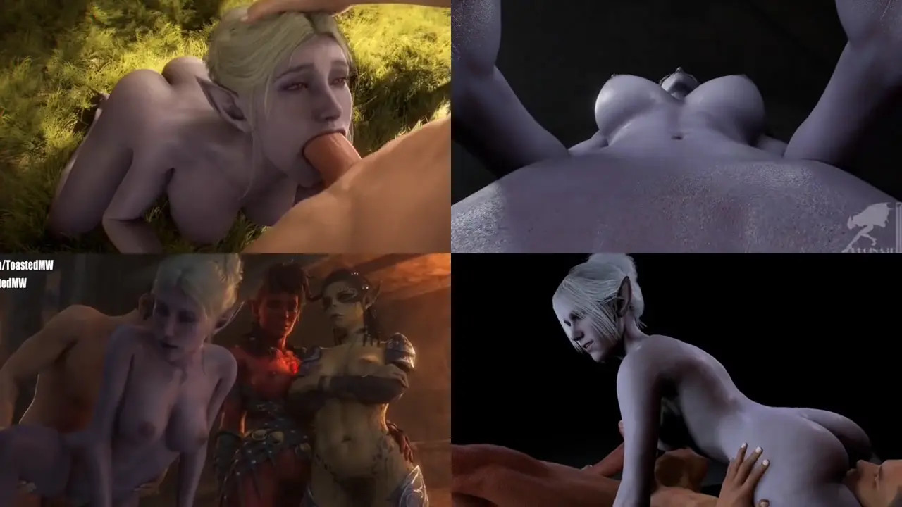 Minthara Splitscreen (Wide) Baldur's Gate 3