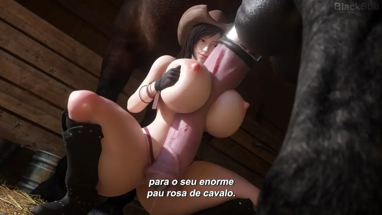 Tifa Fucked by a Big Stallion - Icedev [LEGENDADO PT-BR]