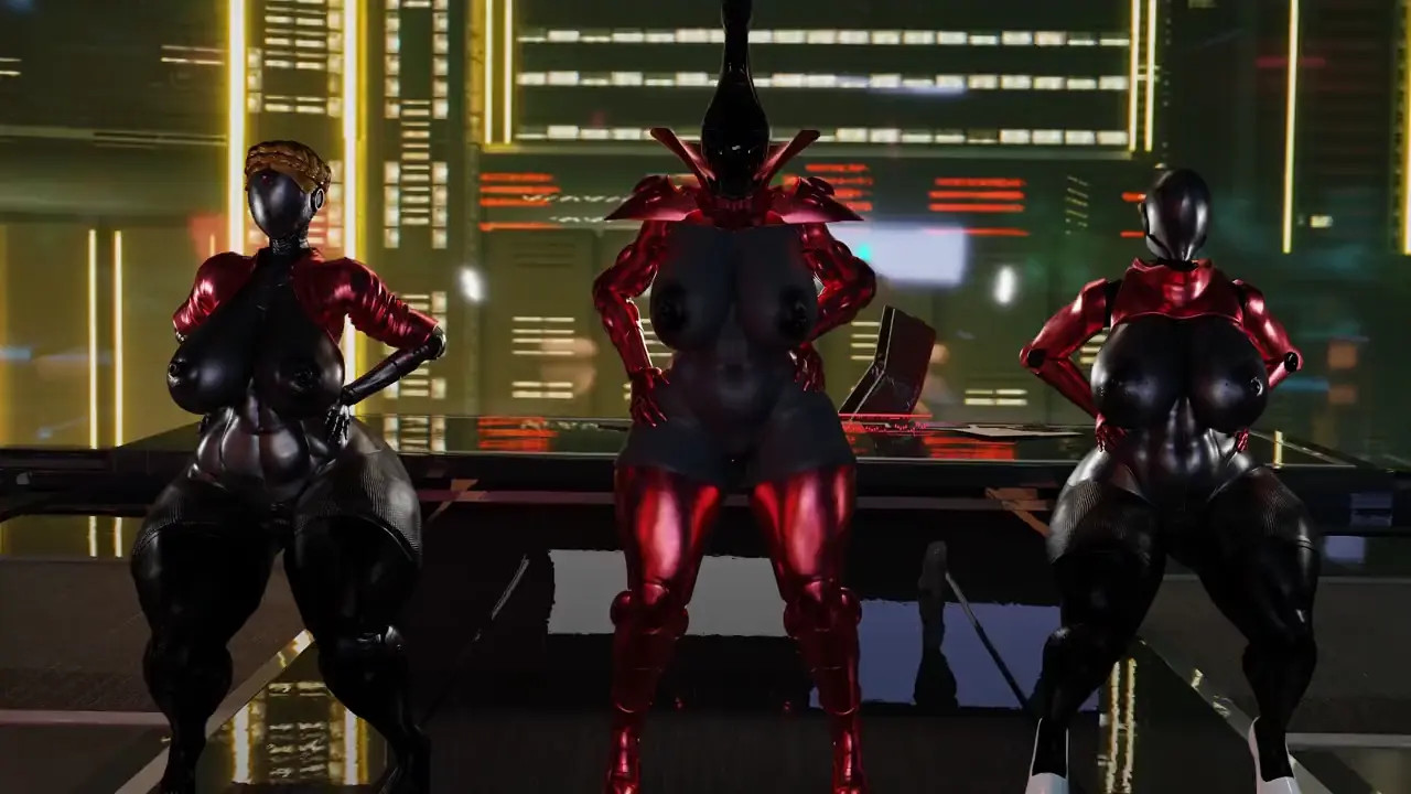 Facless Trio Robo-Dance