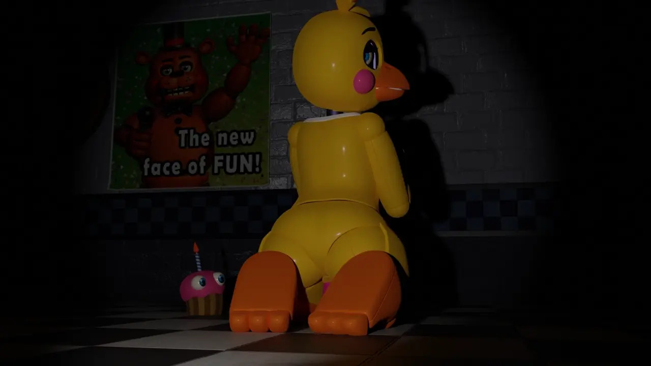 Toy Chica Riding Cock pov
