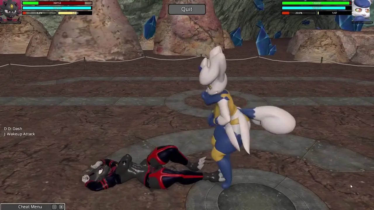 Weavile vs Meowstic! Heroine Rumble 2 Pokemon Futa X Futa