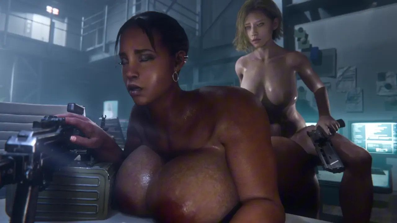 Sheva & Grace | Desk Job [NO WM][FEM&NUDE][4K60FPS]
