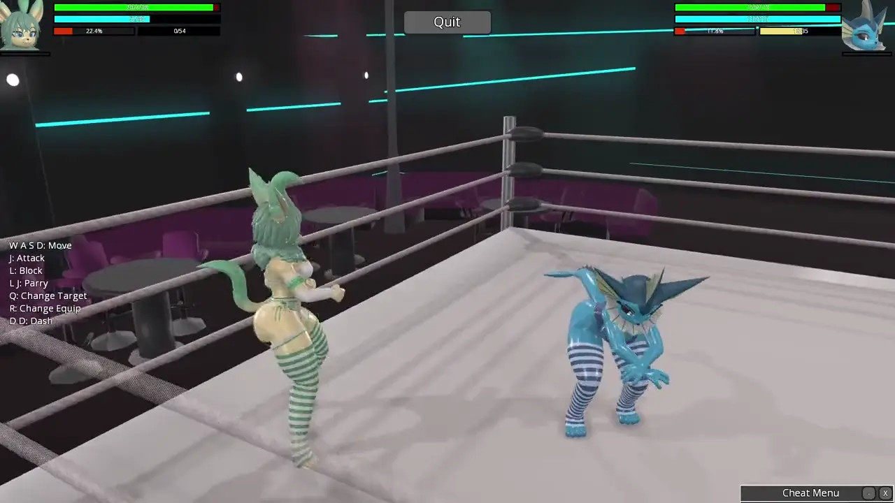 HR2 Furry: Leafeon vs Vaporeon