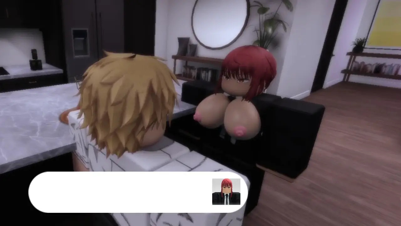 Makima gives Denji a treat - Roblox