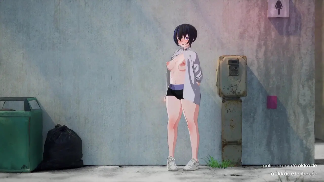 Emi's Bathroom Date [Nude][Aokkade][4K60FPS]