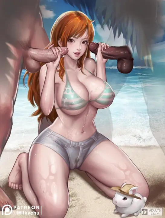 Nami hand job - milkychu