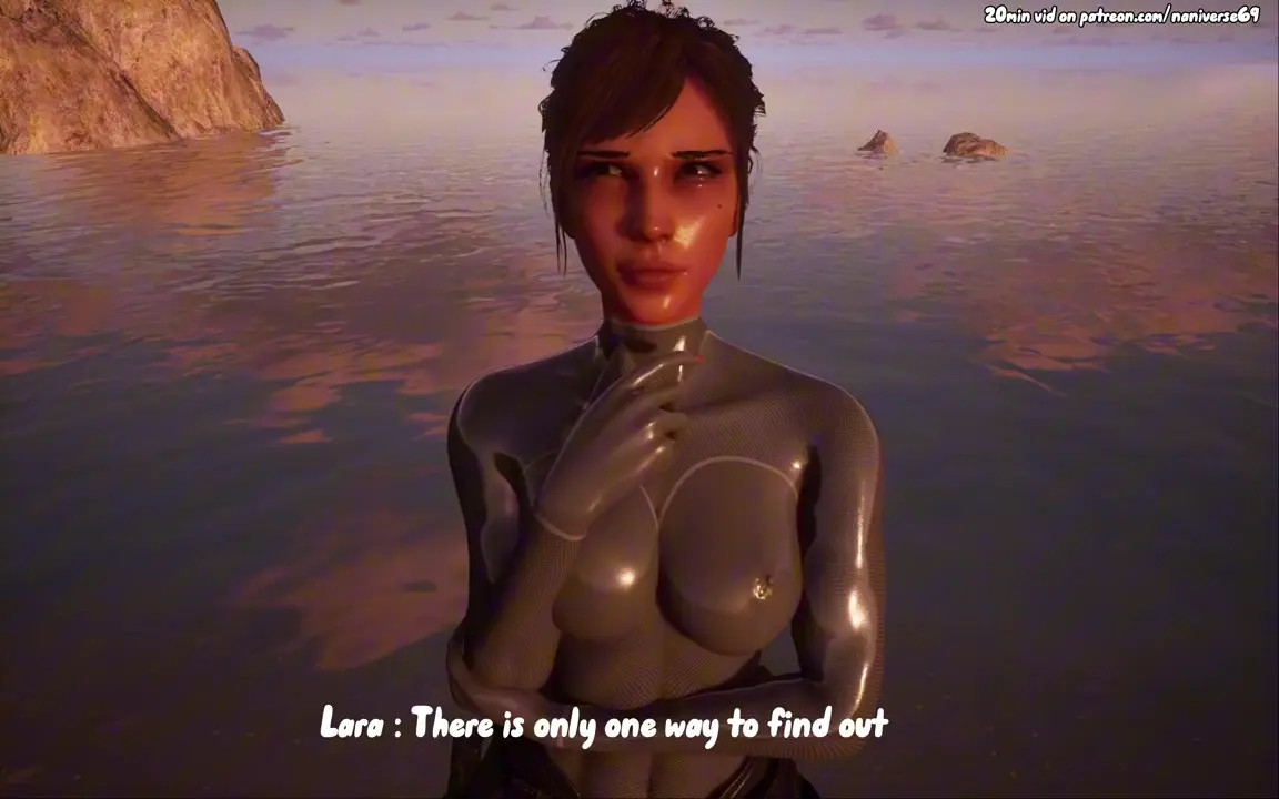 Lara Croft fucked by a FUTANARI