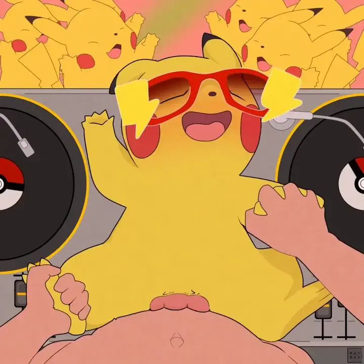 Male Human x Female DJ Pikachu