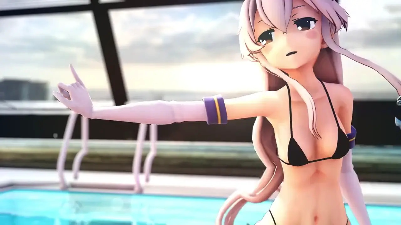 Shimakaze - Magical Girl and Chocolate [MMD] Haku-san