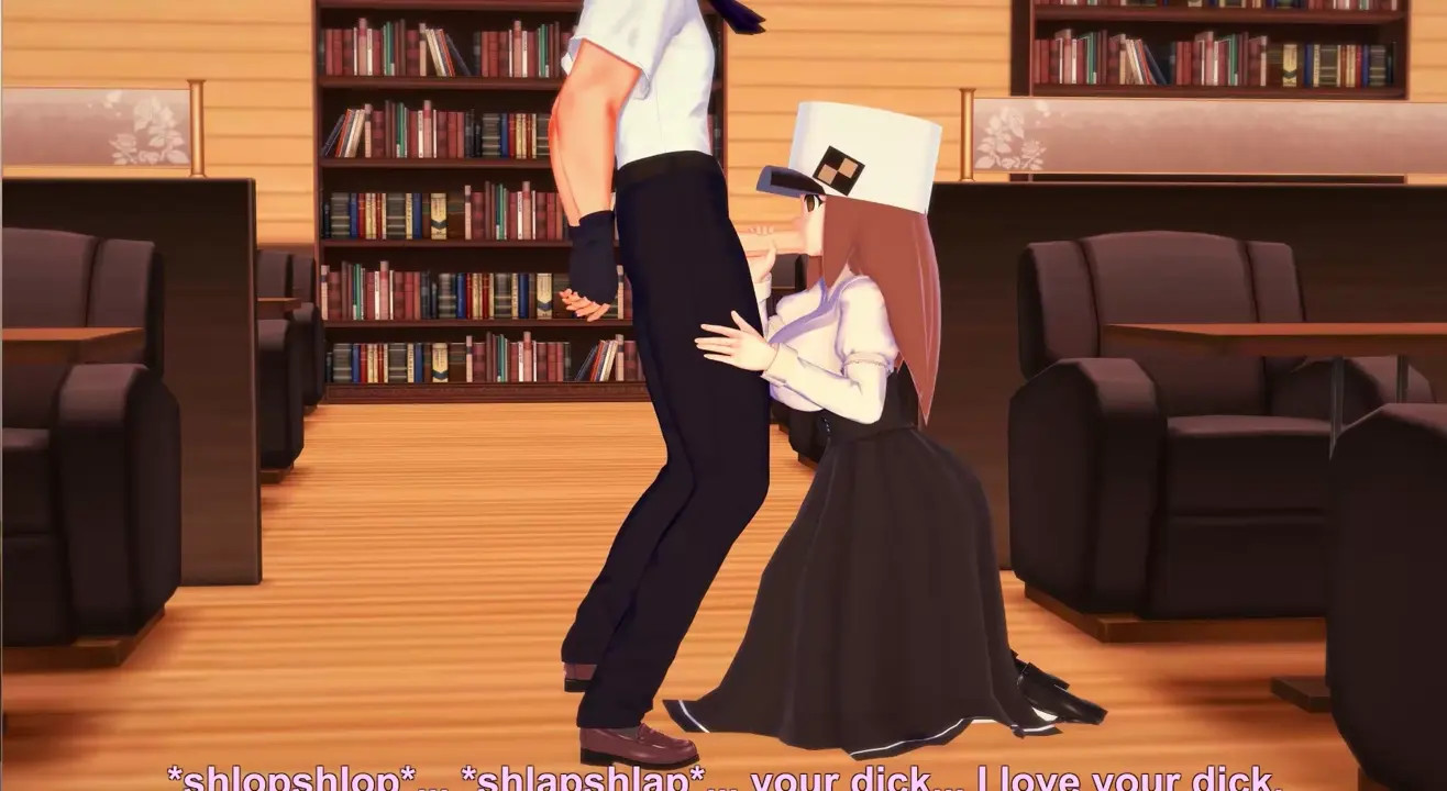 Geo went to visit Lanney to have sex in the cafe restaurant door closed