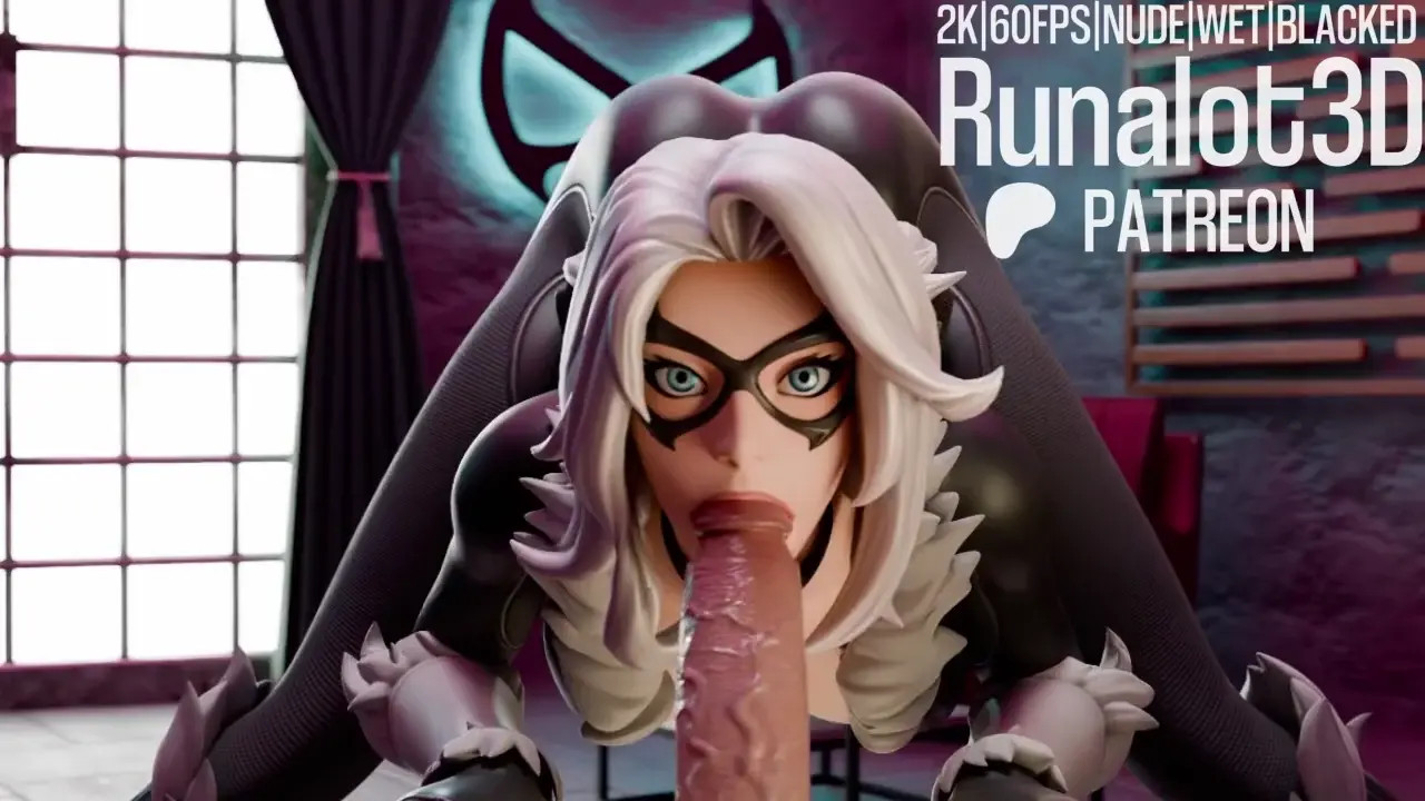 [FORTNITE] Black Cat Standing Blowjob POV