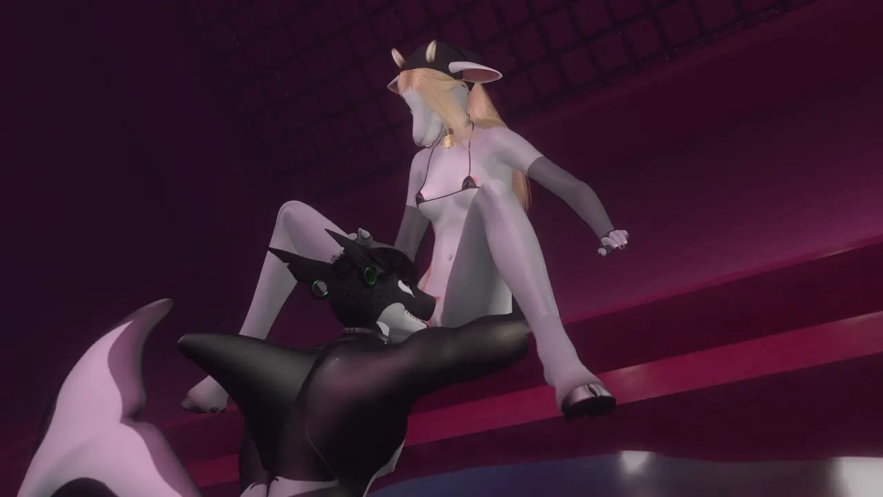 [Second Life Furry Porn]: Petite Goat Girl Fucks The Lifeguard !