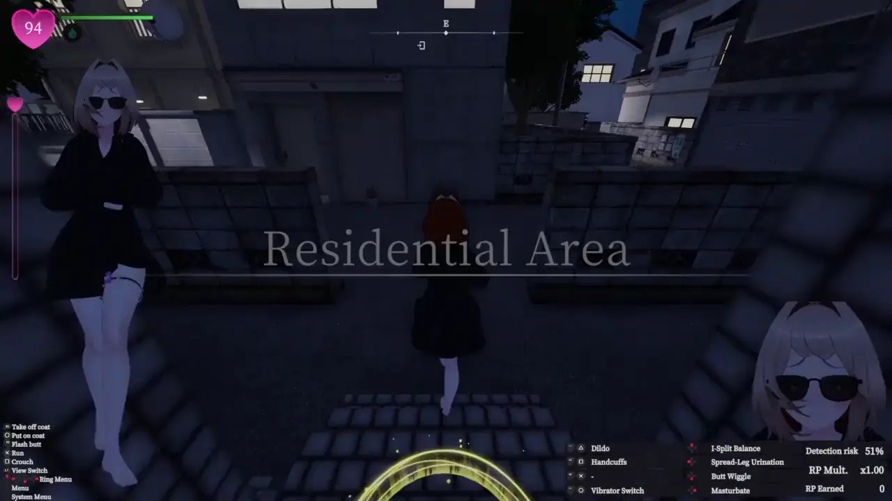 Secret Flasher Manaka - Quests in Park, voyeur game