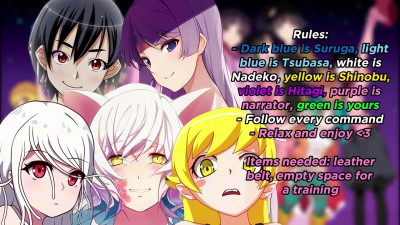 Complete 5 oddity exorcism stages with Monogatari girls (Joint JOI)