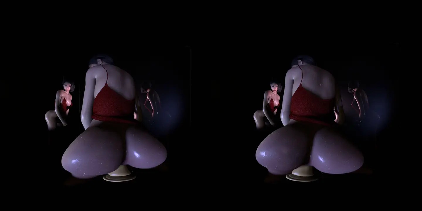 Sweaty Ada Wong Ride on dildo VR