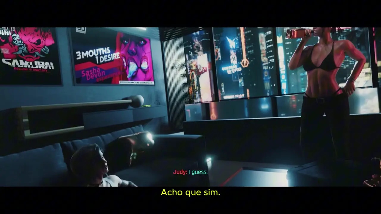 V having Fun with Judy and Panam [PT BR]