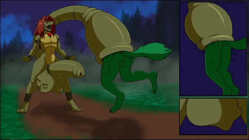 Tail vore and cock vore by spazman