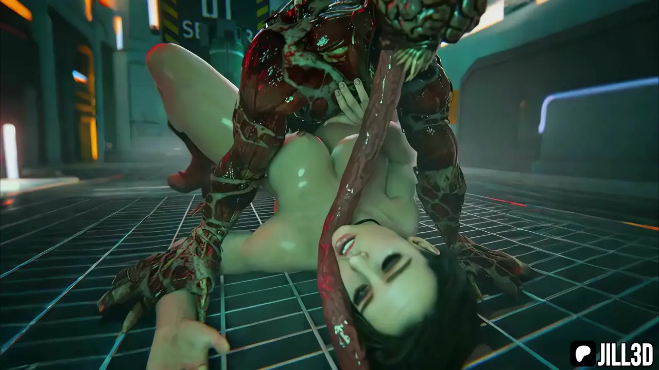 Jill Pinned And Fuck By Licker