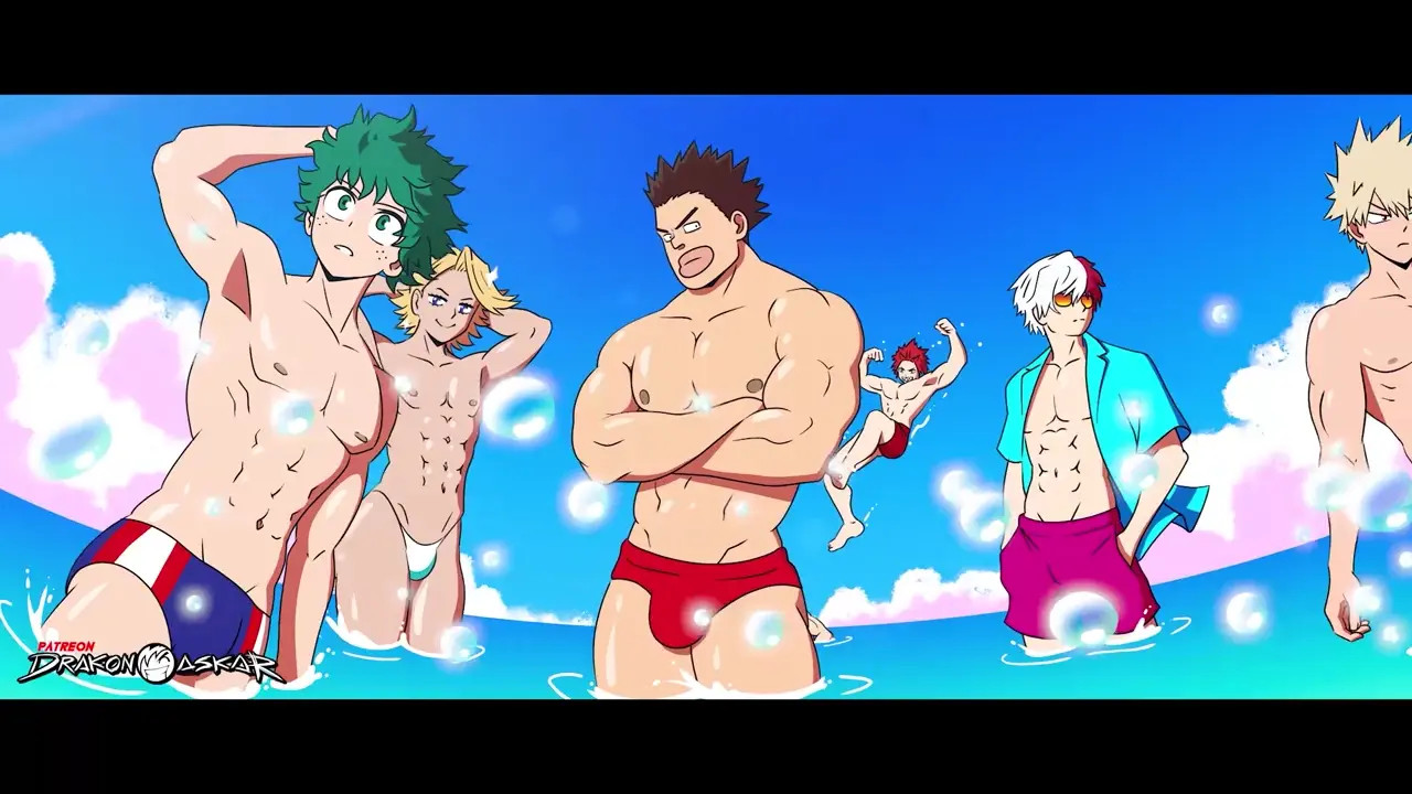 My hentai academia summer school animation