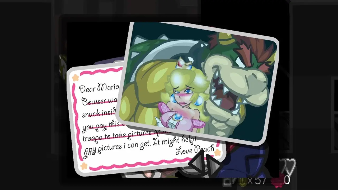 Peach messages - New Bowser's Castle