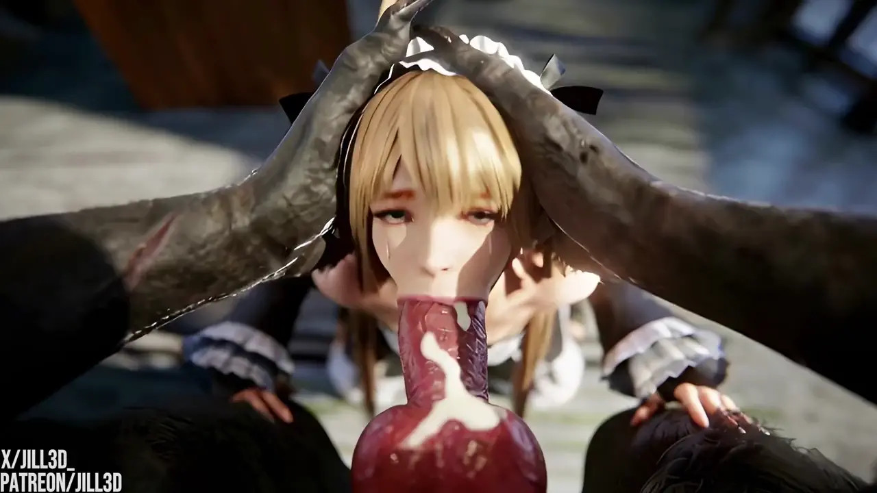 Marie Rose Blows Werewolf Cock