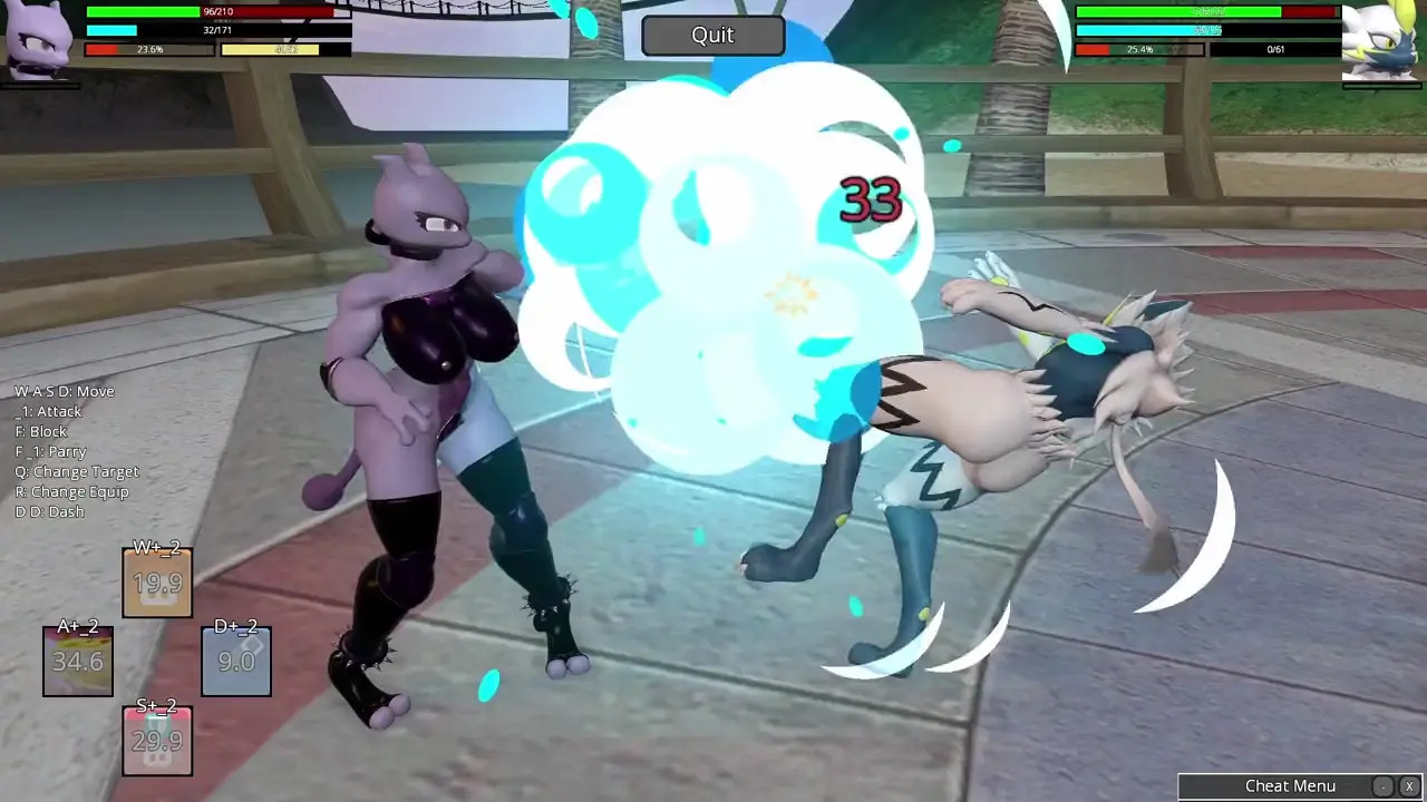 Mewtwo VS Zeraora - Heroine Rumble 2