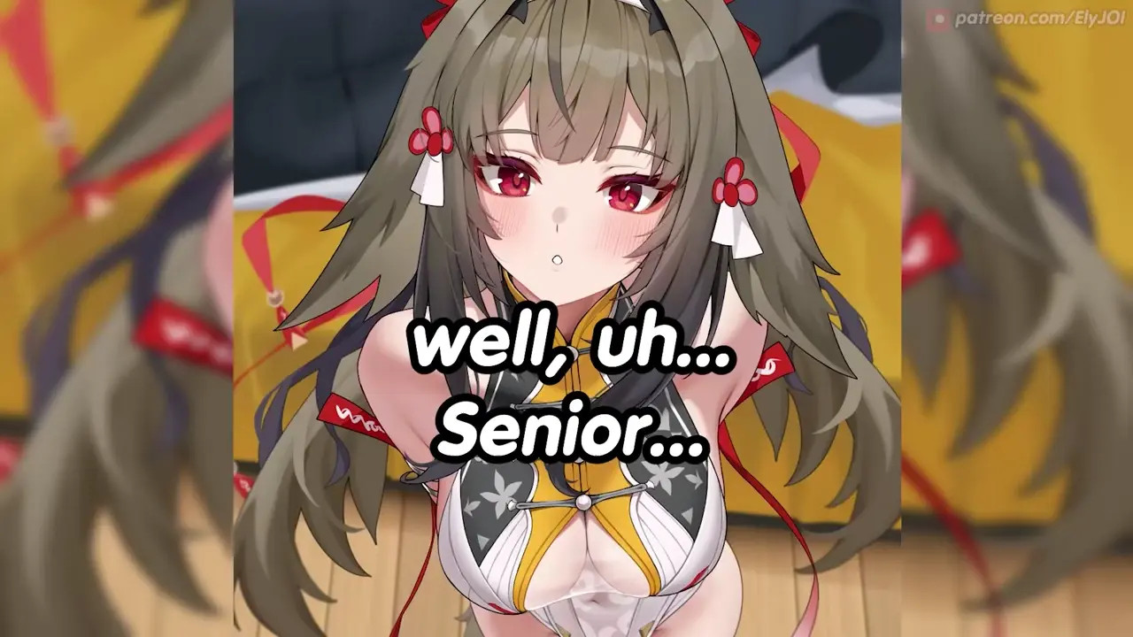 Edging training wit hYe Shunguang (JOI, big breasts, soft femdom, edging, feet)