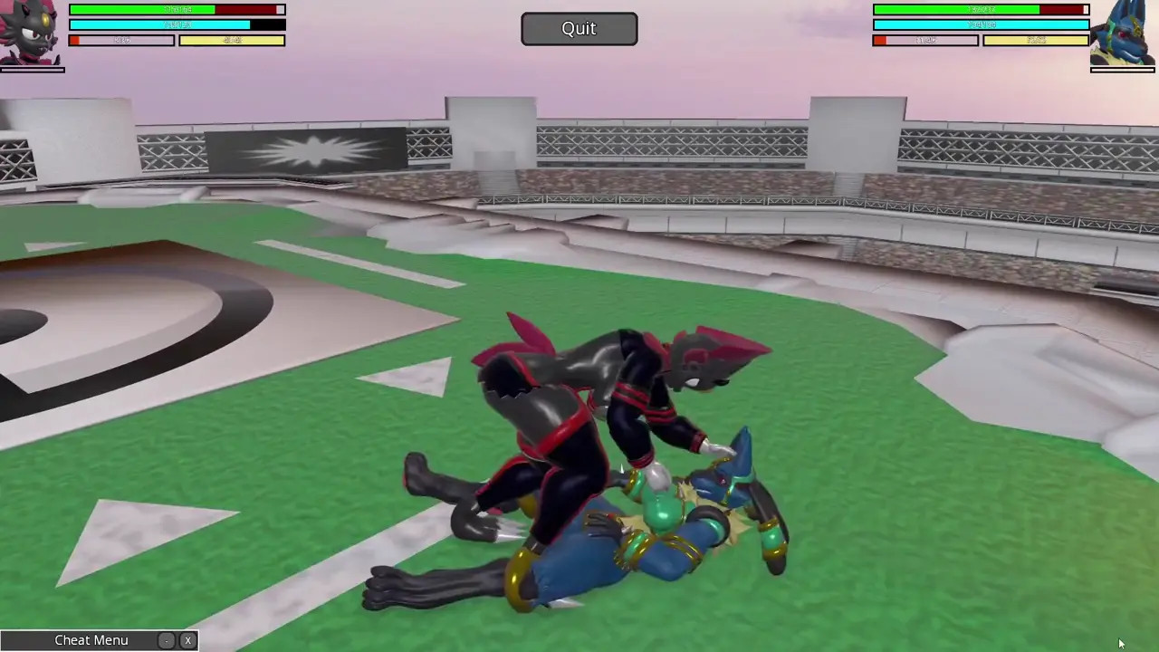Weavile vs Lucario! Heroine Rumble 2 Pokemon Futa X Futa