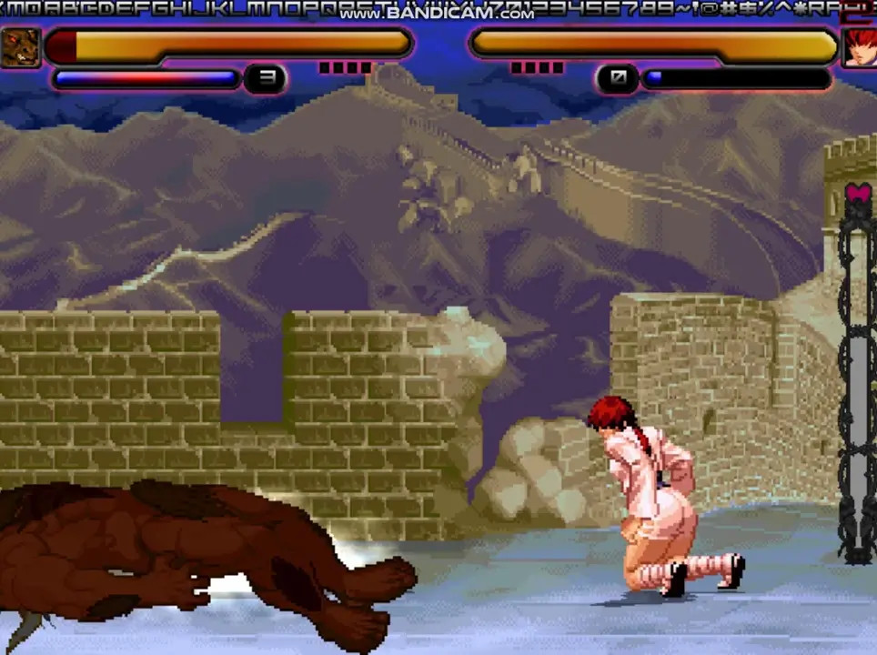 Mugen: Minotaur destroys Shermie's ass and pussyhole