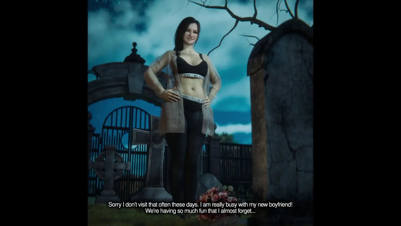 Mia's Cemetery Visit (Comic)