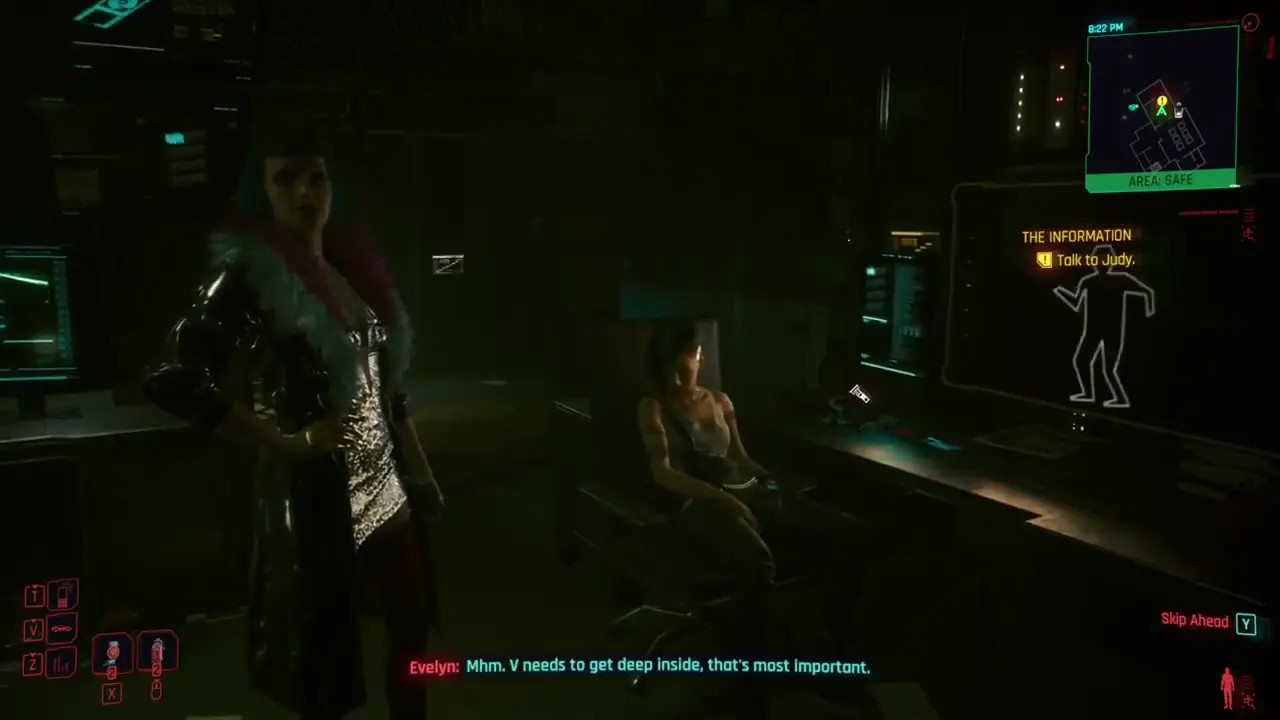 CP2077 short story - Judy's BD lesson