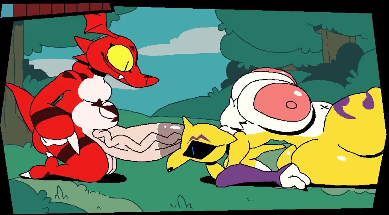 Renamon and Guilmon [Superiorfox]