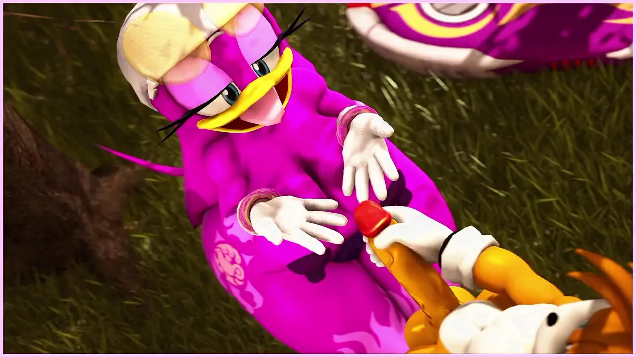 Wave receiving a ton of cum rain on face by Tails (Sound added)