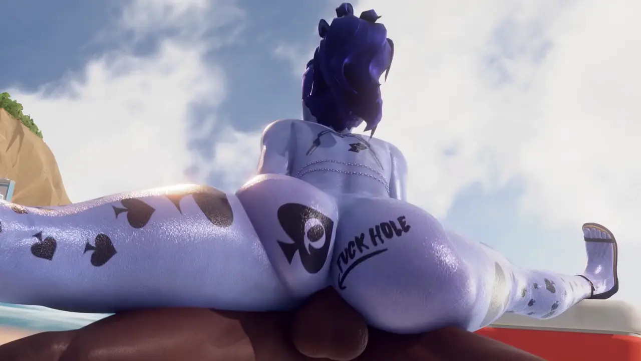 Widowmaker Anal Cowgirl at Beach [QoS Edit] (Bewyx)