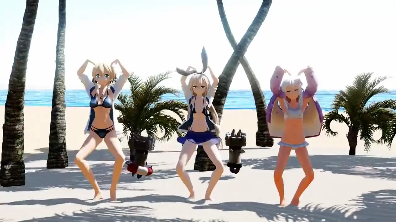 Shimakaze, Prinz & Ro500 - Lol, seriously lol, no way lol [MMD] Nimo