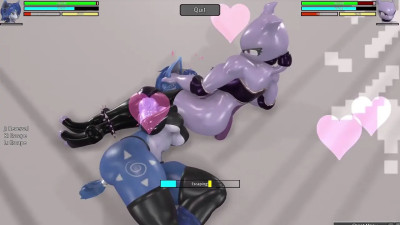 HR2 Furry: Krystal vs Mewtwo