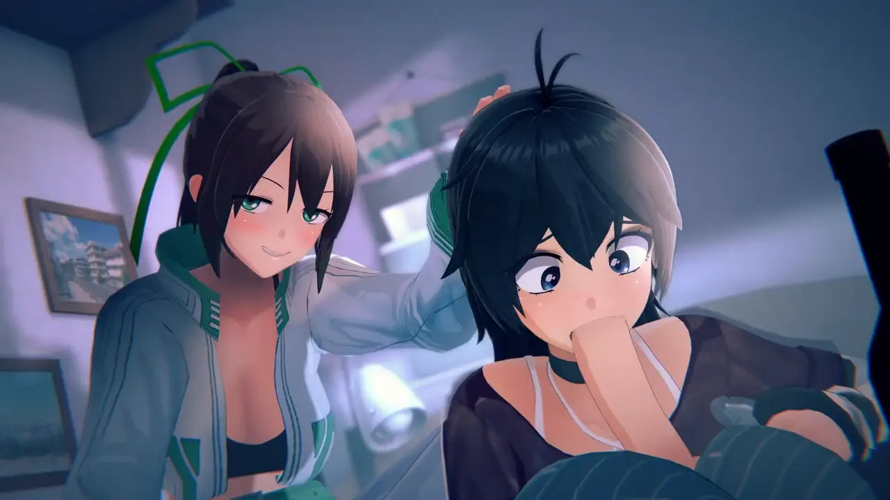 Bigsis forcing her to choke on your cock