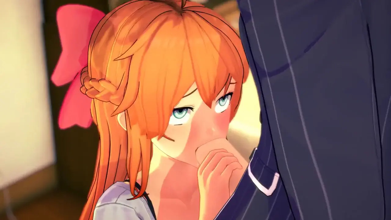 Redhead blowjob