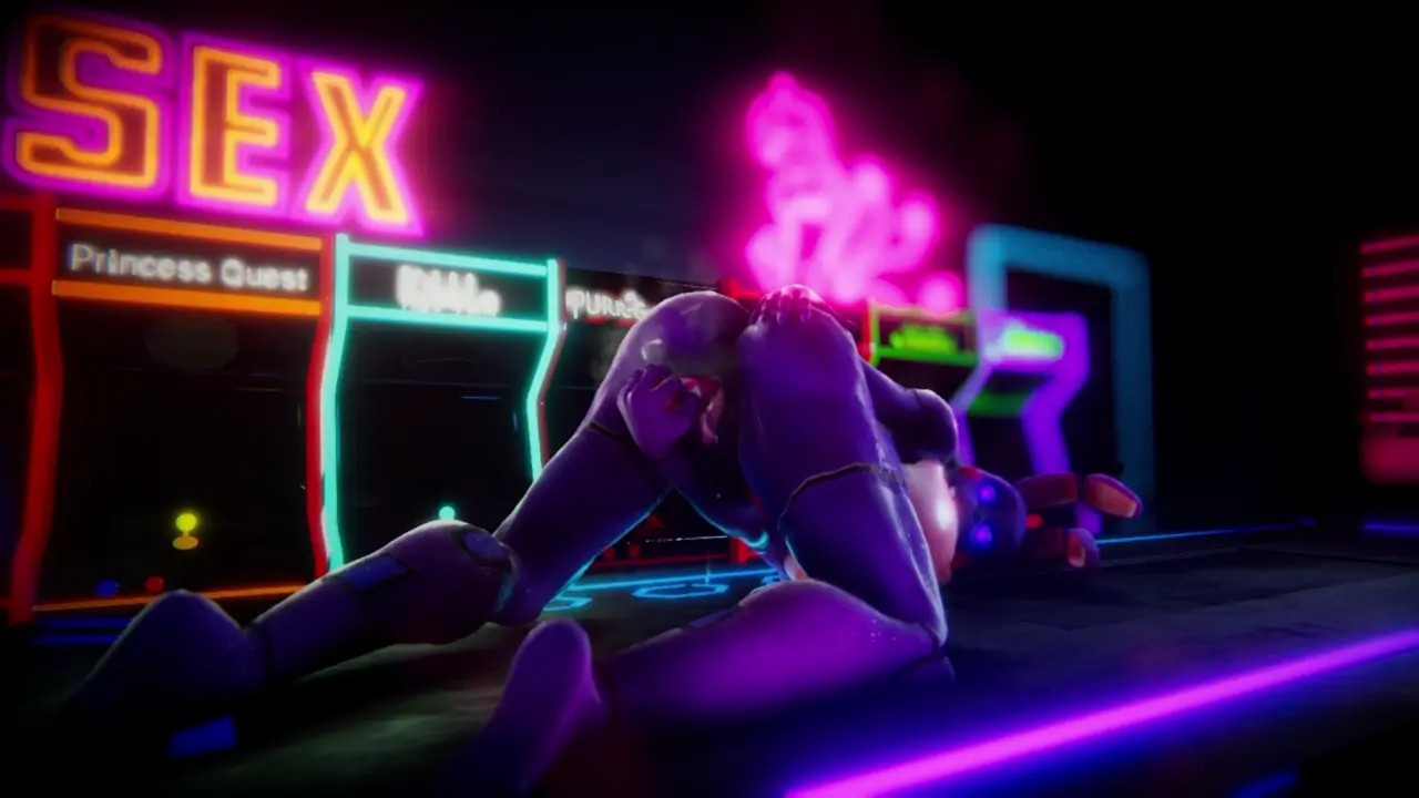 Five nights at Kinksdom - Bonnie dildo masturbation