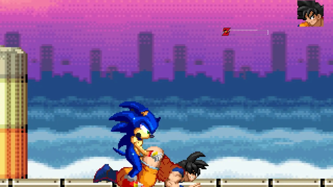 MUGEN Request#58: Sonic The Hedgehog Fucks Son Goku